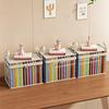 Transparent Clothes Storage Bag, with Sturdy Handles, Durable Plastic Visibility Book Organizer, Moisture-proof Toys Container for Playroom Study Room