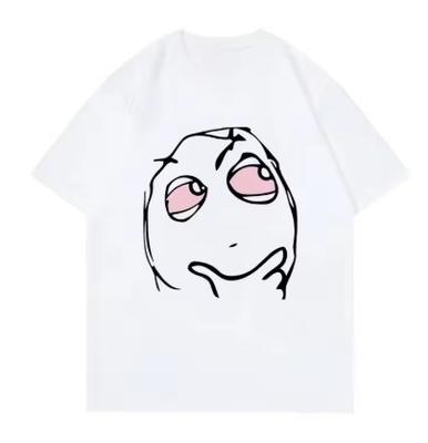 Summer Fashion Classic Pattern Printed T-shirt for Men and Women Beautiful Fashion T-shirt Summer Pure Cotton Short Sleeve Loose