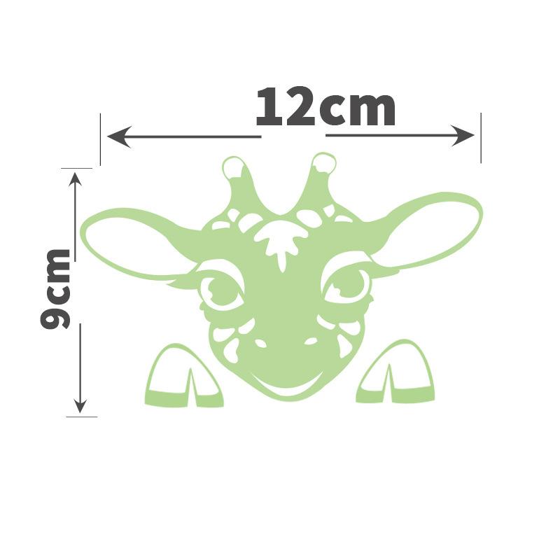 

Наклейка на настенный выключатель светится в темноте светящаяся настенная лента Adorbale Unicorn Flamingo Giraffe Dog Pet Animal Decor Art Mural Paste