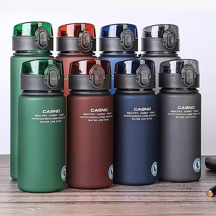 Casino Student Portable Sports Water Bottle with Bullet Cover – Frosted, Large Capacity, Outdoor & Direct Drinking Design.