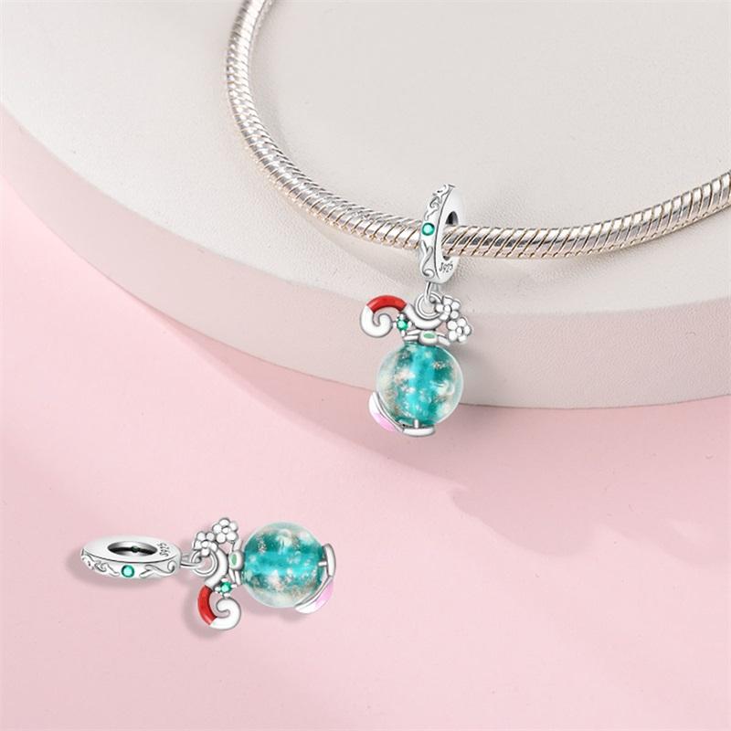 Charm Bead Charms Authentic copper Plated Elf Lantern Pendant Bead Charms Compatible With Bracelets Diy Fine Gift Women Delicate Jewellery Accessory