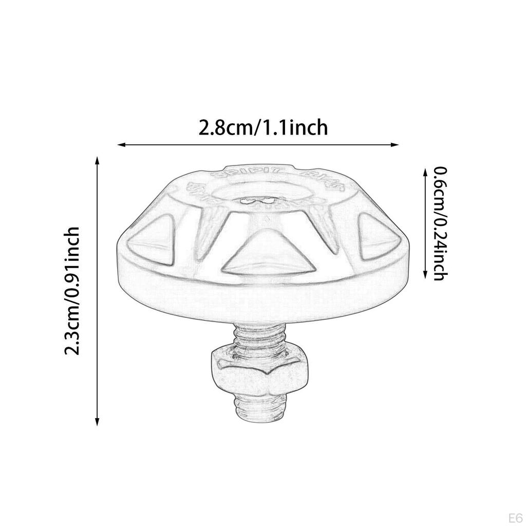 License Plate Screws Cover Fasteners Caps 6mm Holes Car Tag Screw Bolt for