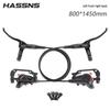 HASSNS Mountain Bike Hydraulic Disc Brakes with Metal Pads