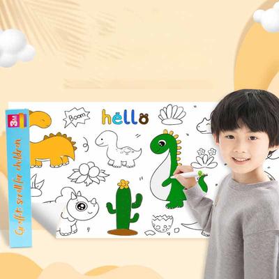 3M Self-adhesive Children Graffiti Scrolls Extra Long Colored Roll Drawing ToolPaper Educational Toys Wall Protector