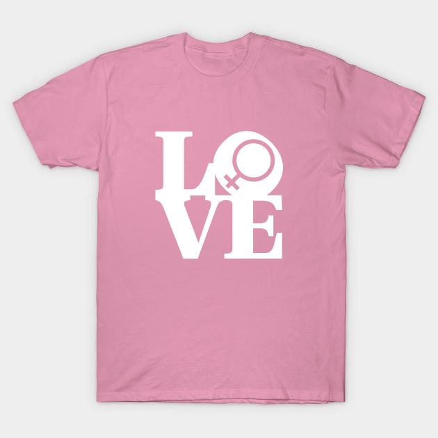 T-skjorte for kvinner med kjærlighet for feminisme, harajuku-trykk, kawaii-t-skjorte, sommer, korte ermer, kvinnelig t-skjorte, topp-T-skjorte