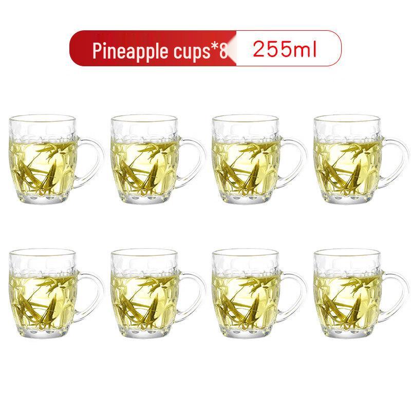 ZISIZ Handled Glass Drinking Cup