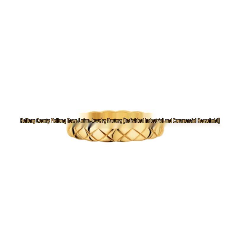CNC Coco Style V Gold Rhombus Diamond Inlaid 18k Rose Gold Couple Rings