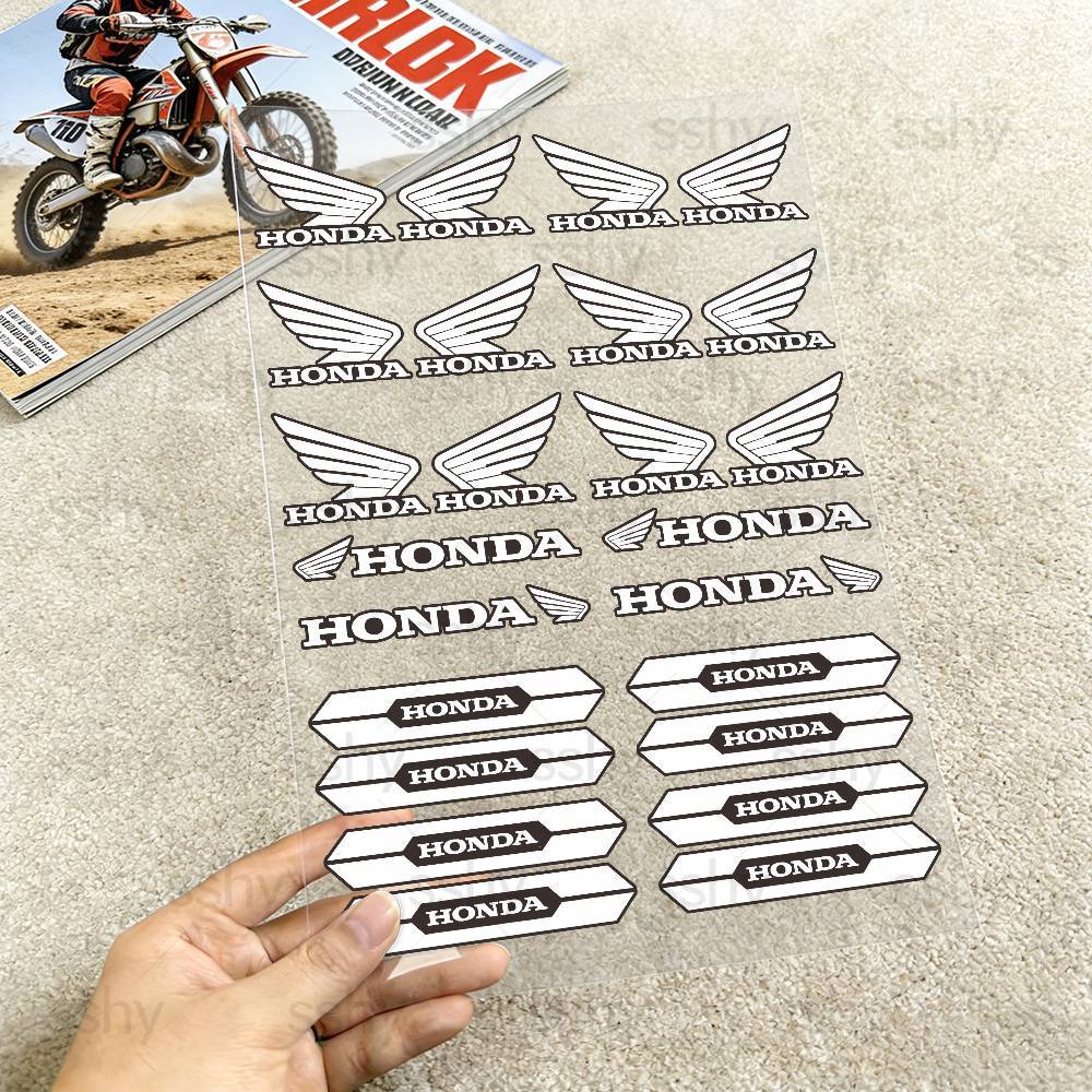 For Honda 18 colors Motorcycle Reflective Stickers Waterproof Decals for Helmet Scooter Fuel Tank Toolbox Racing PH2 rlgc6