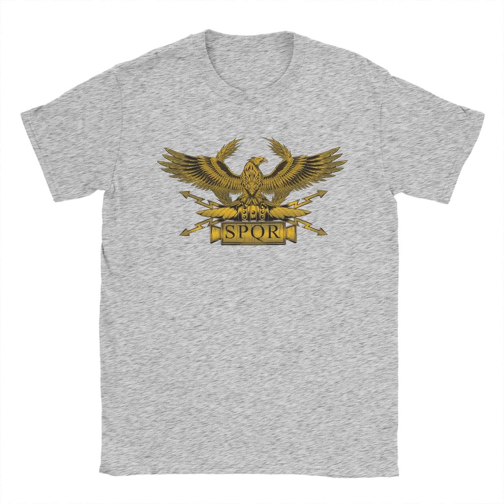 Vintage Ancient RoUnisex Rome SPQR Eagle Standard TShirts Unisex Round Neck Cotton T Shirt Short Sleeve Tees Summer Clothes