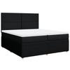 Vidaxl Continental Bed With Mattress, Black, Fabric, 200X200 Cm