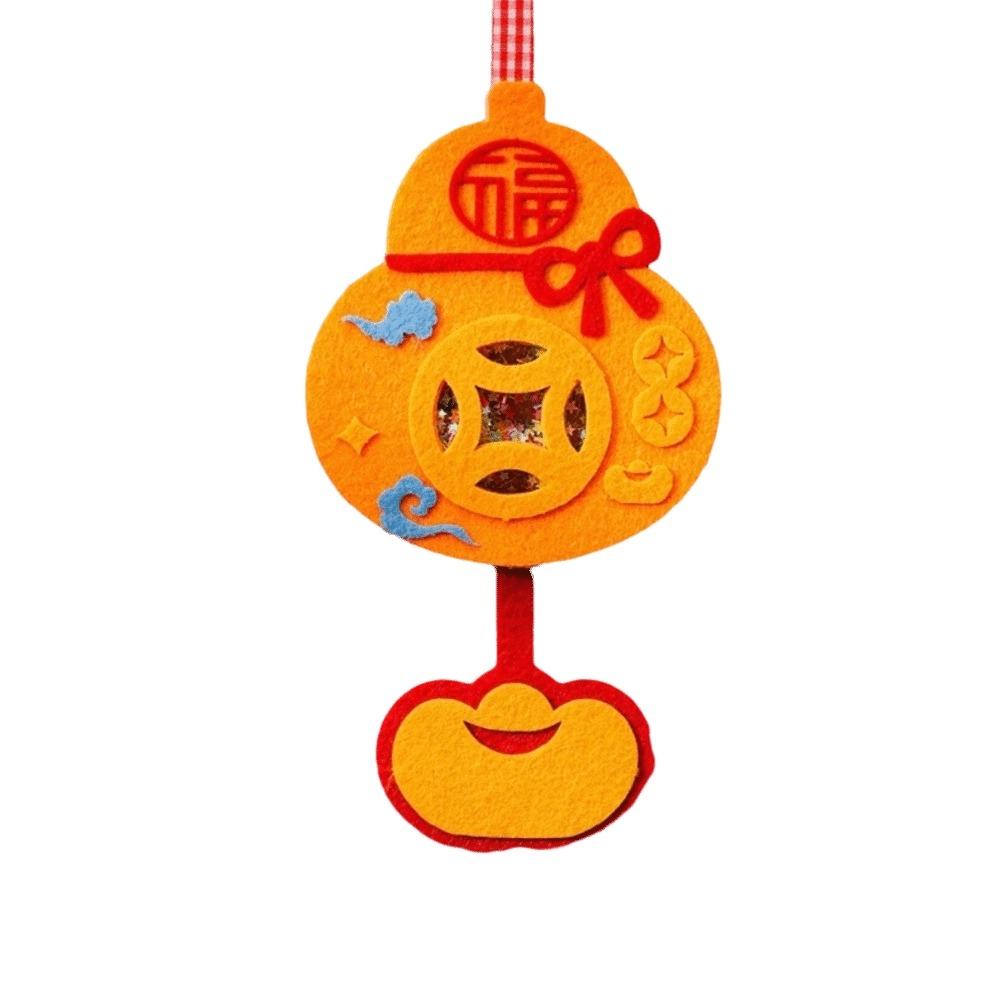 Cartoon Horse Year Decoration Exquisite Traditional Spring Festival Pendants DIY Blessing Children Handmade Shake Ornament