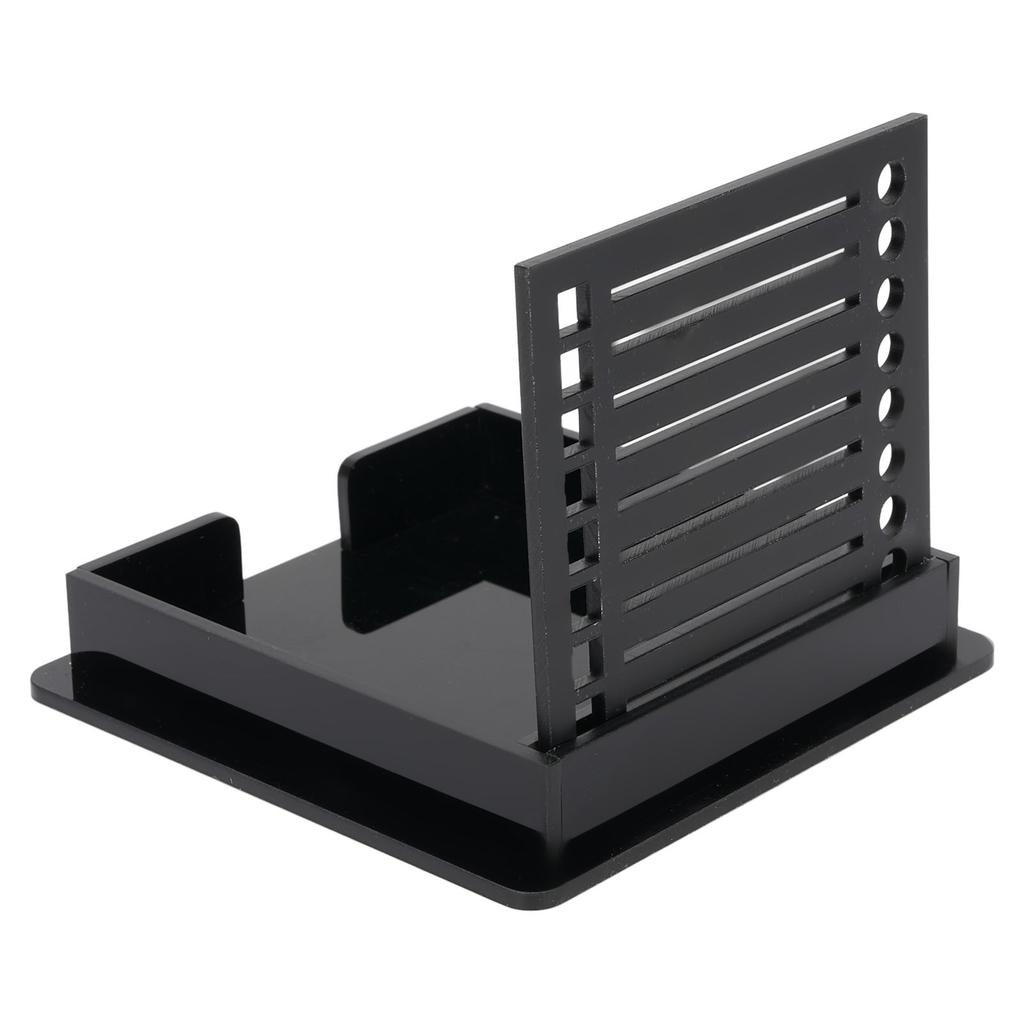 Hållare för Post-it-lappar ABS Memo Pad Organizer med Schablon för 3x3 tums anteckningsblock Pop Up-lappar