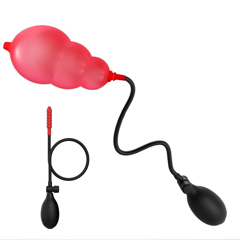 New Inflatable Butt Plug Expansion Vagina Anal Dilator Stimulator Prostate Massager Huge Bead Dildo Anal Plug Adult Womens Tool