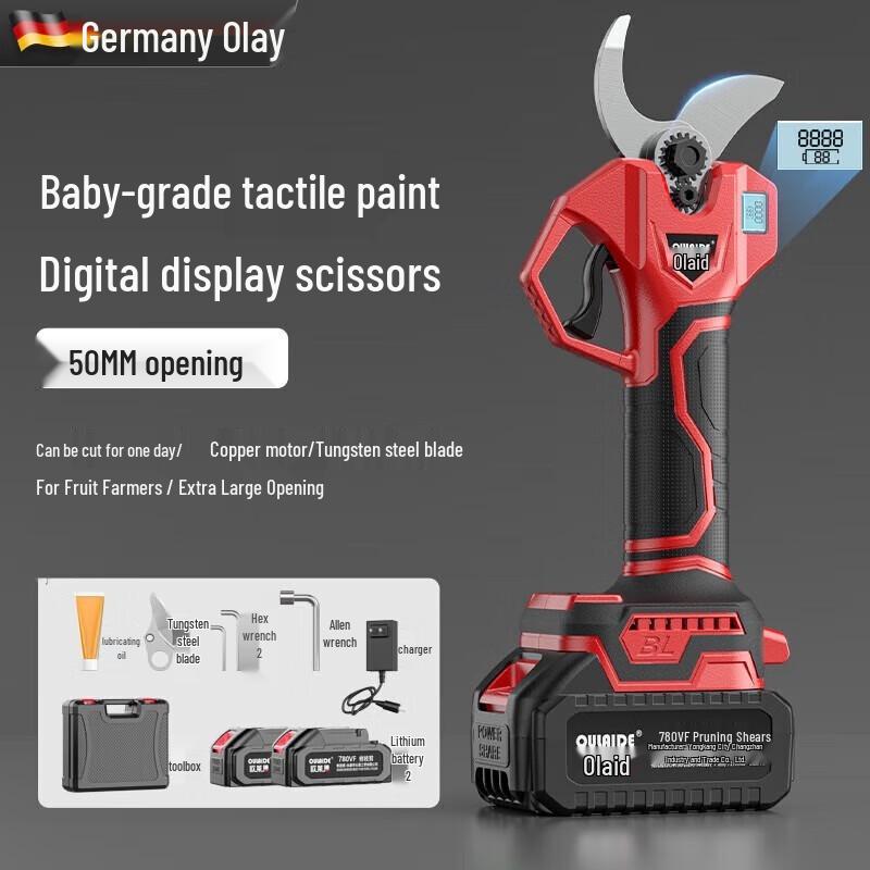 Oulaide Brushless Cordless Electric Pruning Shears CN plug (adapter included)