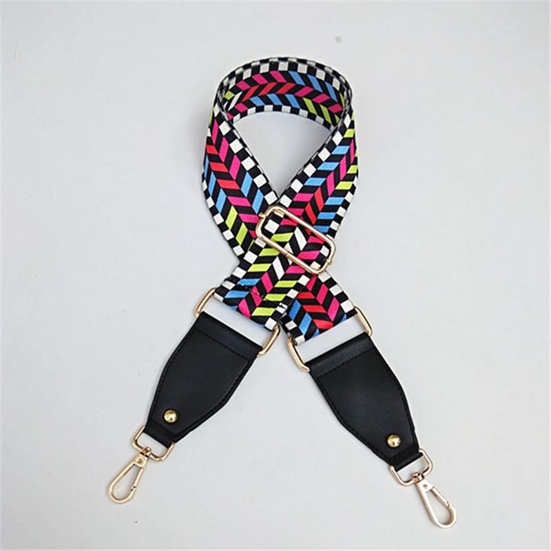 New Color Wide Shoulder Strap Bag Accessories Adjustable Strap Oblique Cross Ethnic Style Replaceable Bag Shoulder Strap