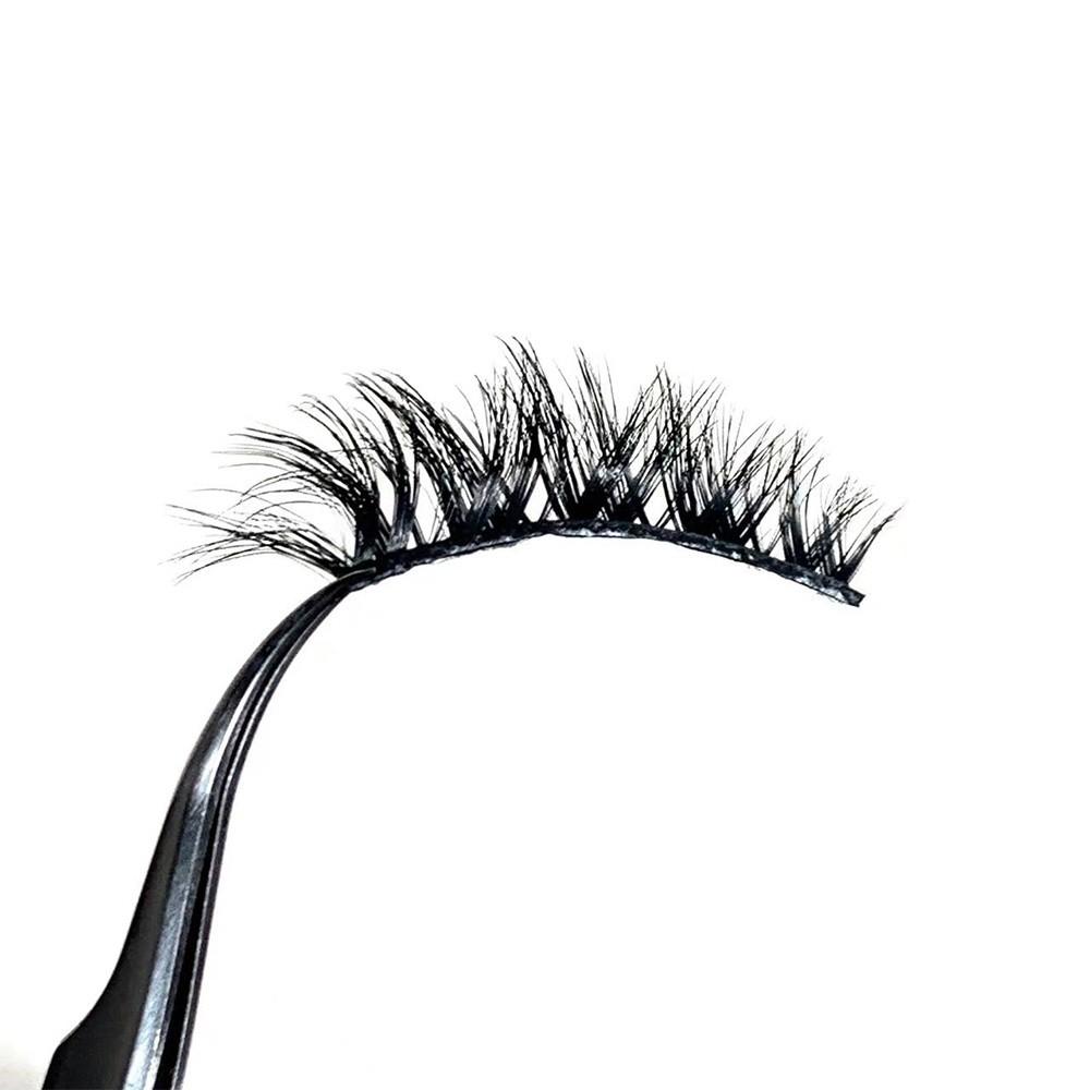 3D Silk Fiber Eyelash Extension Thick Cross Voluminous Lashes Woman's Fashion False Eyelashes