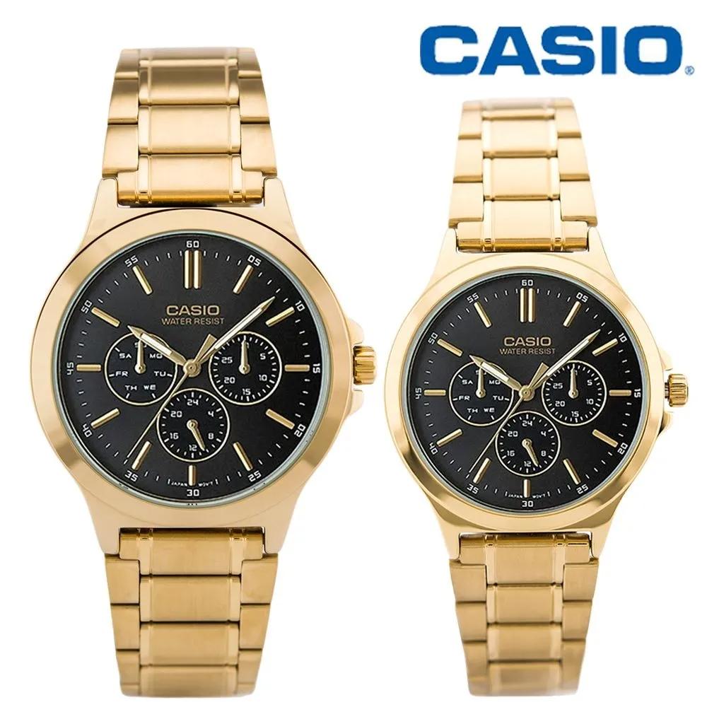 Cio Multifunction Men s/Women s Couple Wristwatch MTP-V300G-1A/LTP-V300G-1A men s