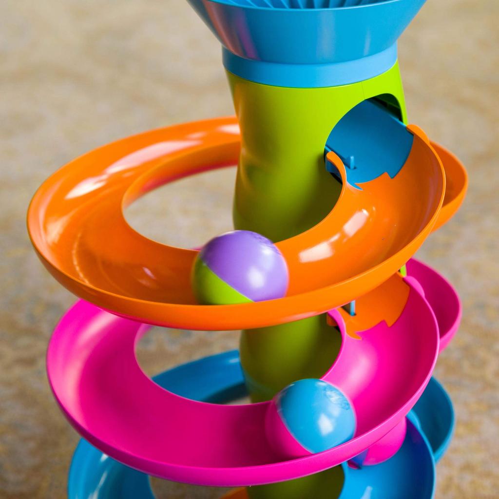 Fat Brain Toys Roll Again Tower Baby Toy, Ball Spinning, FA178-1, Authentic