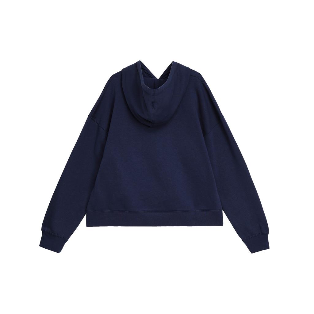 Jordan Brooklyn Fleece-Lined Thick Knit Pullover Hoodie Women Tops Blue DQ4459-410