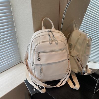 Backpack Bag Women's New Fashion Student High-end Multi-functional Bag Versatile Shoulder Backpack School Bag