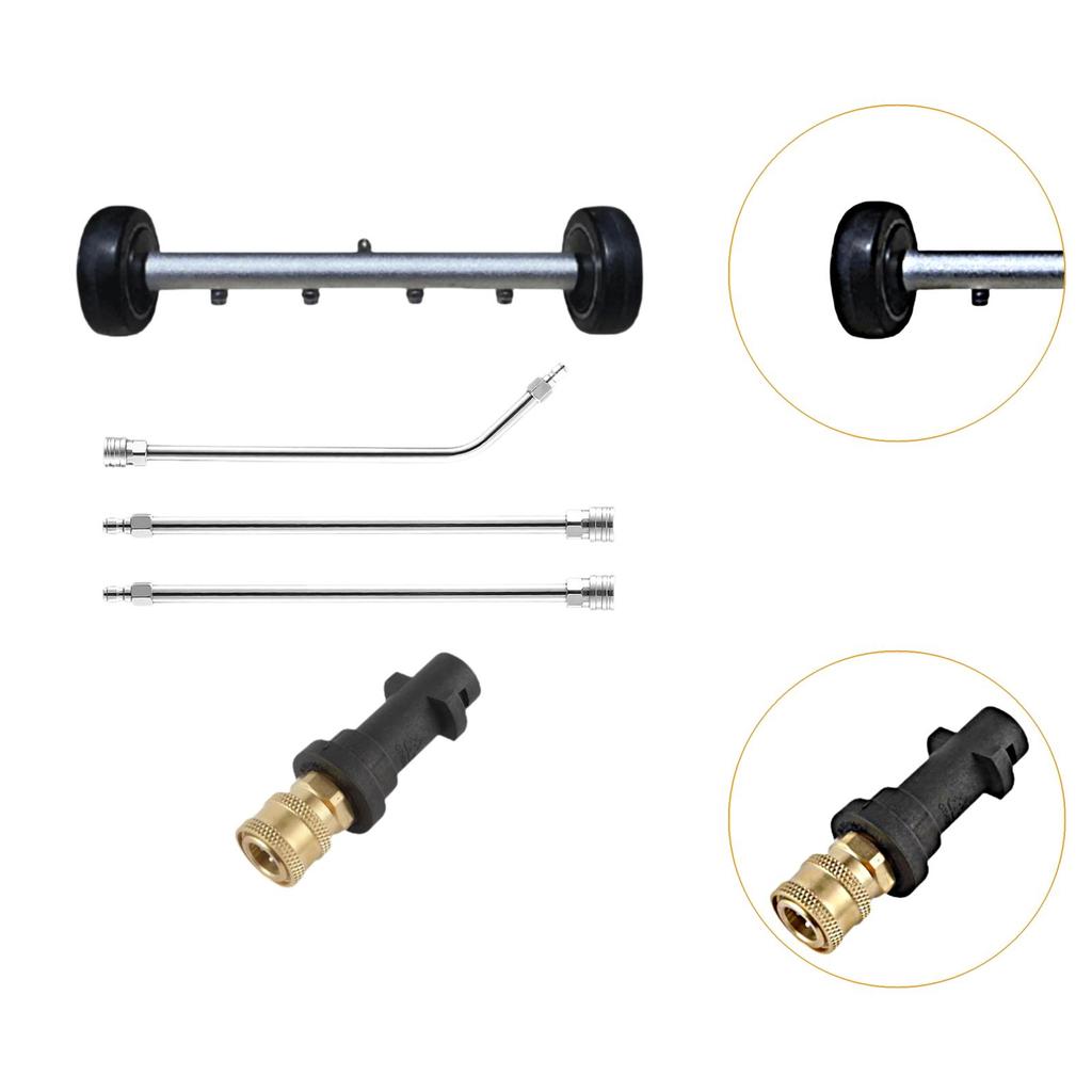 Pressure Washer Car Accessories Sturdy Undercarriage Sprayer Water Broom 4000 PSI for Truck SUV RV Cars Washing Vehicle Supplies