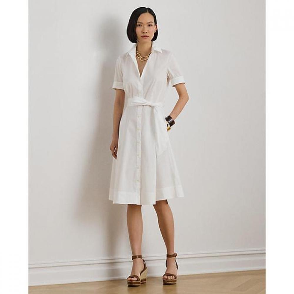 Lauren Ralph Lauren Cotton Blend Shirt Dress Wmlrdrss5020072100 2