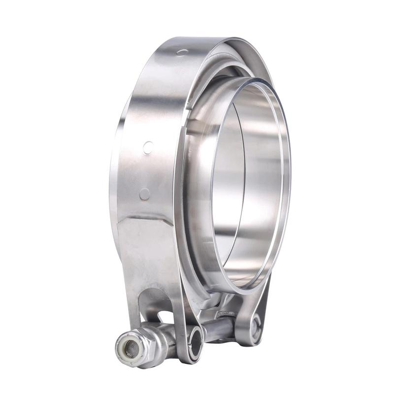 Stainless steel 2.36 inch exhaust pipe V band clamp flange kit Vband kit