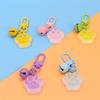 Creative Luminous 3D Cat Paw Pendant Keychain Cute Cartoon Cat Paw Keyring Exquisite Handbag Decoration Accessories Gifts