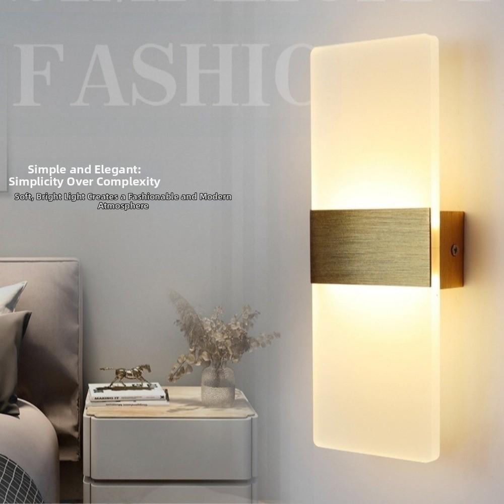 AC 220V Wall Sconce Lamp Acrylic Material Indoor Wall Light Modern Style LED Wall Lamp Bedroom Use