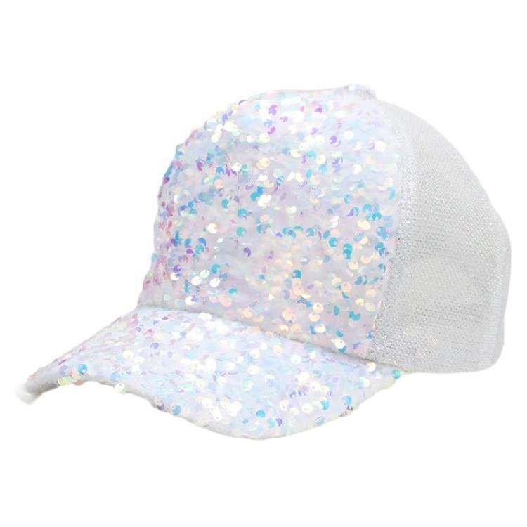 Outdoor Mesh Hat Adult Full Sequins Baseball Caps for Teen Travel Camping