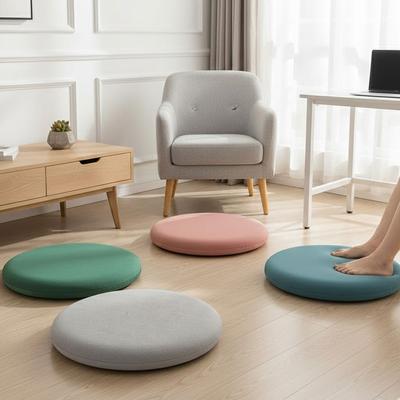 Round Memory Foam Floor Cushion, Soft Japanese Tatami Seat Pad for Bay Window, Meditation, Yoga & Reading, Aesthetic Home Decor