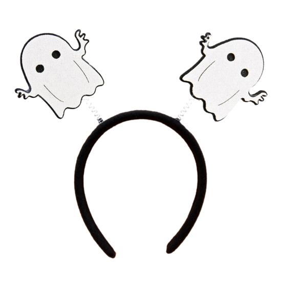 Halloween Headband for Kids Adults Glitter Pumpkin Bat Ghost Skull Hair Accessories