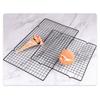 1PC Baking Rectangle Mesh Folding Bread Rack Chiffon Cake Mold Carbon Steel Cooling Rack with Feet Food Production