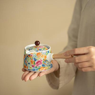 Shangqi Wan Hua Ceramic Side Handle Teapot