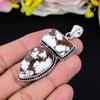Wild Horse Gemstone Handmade 925 Sterling Silver Jewelry Pendant 2.56" KG-281