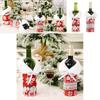 Charming Handcrafted Knitted Button Snowflake Wine Bottle Cover For Festive Cheer