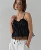 Hauseuobeupondeu Sheer Layering Bustier_Black