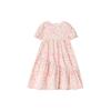 Deesha Girls' Fashion Puff Sleeve Cotton A-line Dress