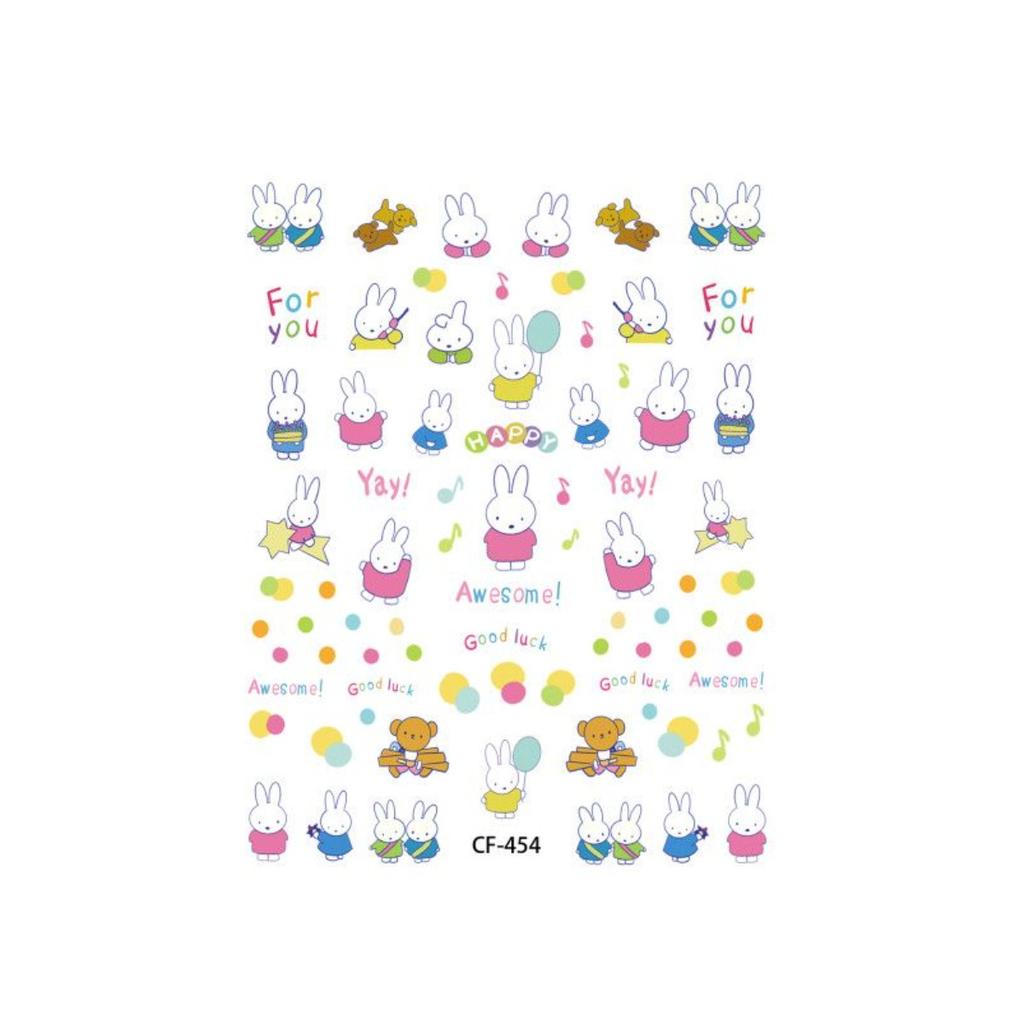 Cute Miffy Rabbit Stickers Little Rabbits Cartoon Handbooks Jelly Stickers Diy Stickers Water Cups Mobile Phones Cameras