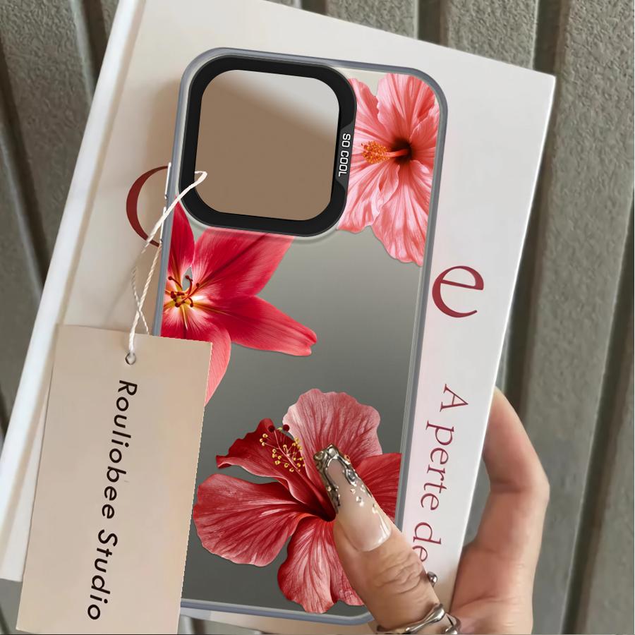 Cherry Flower Print Clear Case for Xiaomi Mi 11 Lite 13T 12T Pro Back Phone Cover