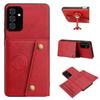 Vintage Leather Card Holder Phone Case for Samsung Galaxy S25+,S25 FE,S24+,S24 FE,S23 FE Card Pockets Dual Snap Buttons Flip Wallet Shell