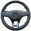 Car Steering Wheel Cover for Mercedes Benz W176 W246 W205 C117 C218 X218 W213 X156 X253 W166 X166 EQV W447 Hand Stitched Leather