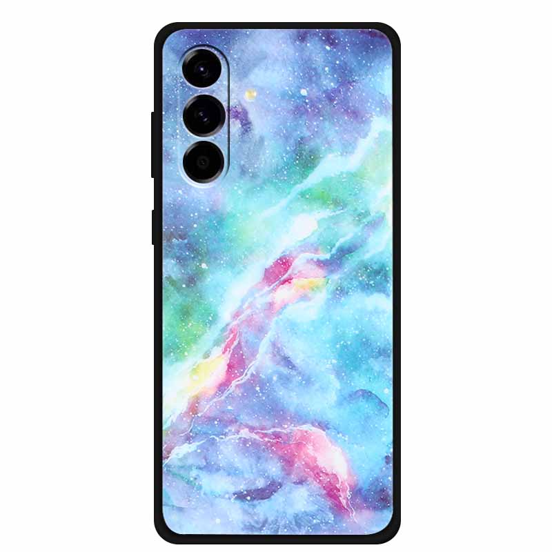 For Samsung Galaxy S25 FE 5G Case Soft Silicone TPU Black Phone Cover For Galaxy S25 FE 5G Protective Cartoon Bumper Coque S25FE