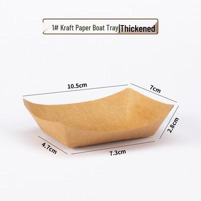 Disposable Kraft Paper Food Trays