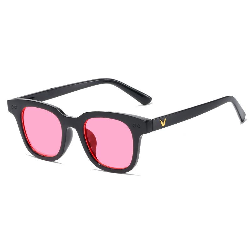 La nueva estrella del rap china tiene las mismas gafas de sol cuadradas pequeñas, Zhilong tiene las mismas gafas de sol, gafas de sol de moda para hombres y mujeres, gafas Harajuku.