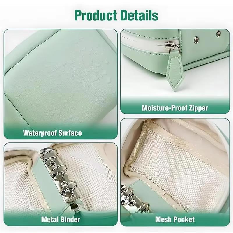 1 Set Writable Labels A8 Waterproof Pill Pouch Kit With 7/14 Color-Coded Pouches For Daily Medication Vitamins & Supplements