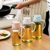 Baiya Glass Oil & Vinegar Dispenser with Handle and Automatic Lid