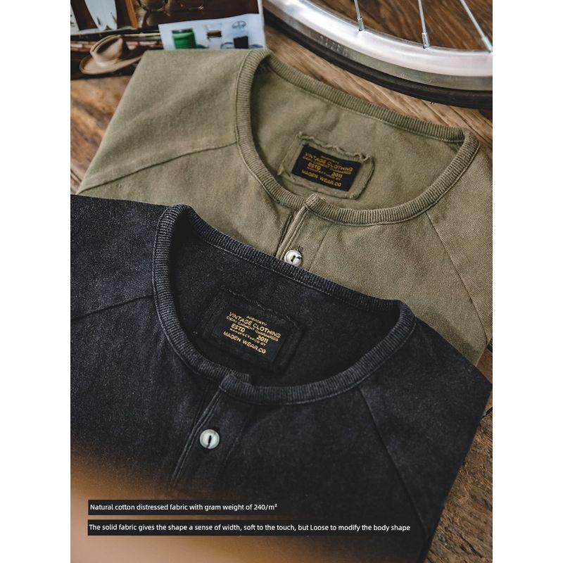 Marden Retro Henry Collar Short Sleeve Kaji Tough Guy Parka
