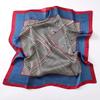 Spring and Summer Silk Scarf Women's 71 Simulation Silk Square Scarf Green Butterfly Decorative Scarf Neck Professional Scarf Thin Scarf