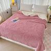 Butterfly Solid Color Jacquard Multifunctional Blanket  Fleece Blanket Milk Fleece Warm Casual Cover Blanket